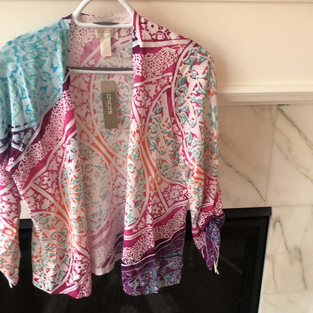 Chico’s Ruched Sleeved Candi